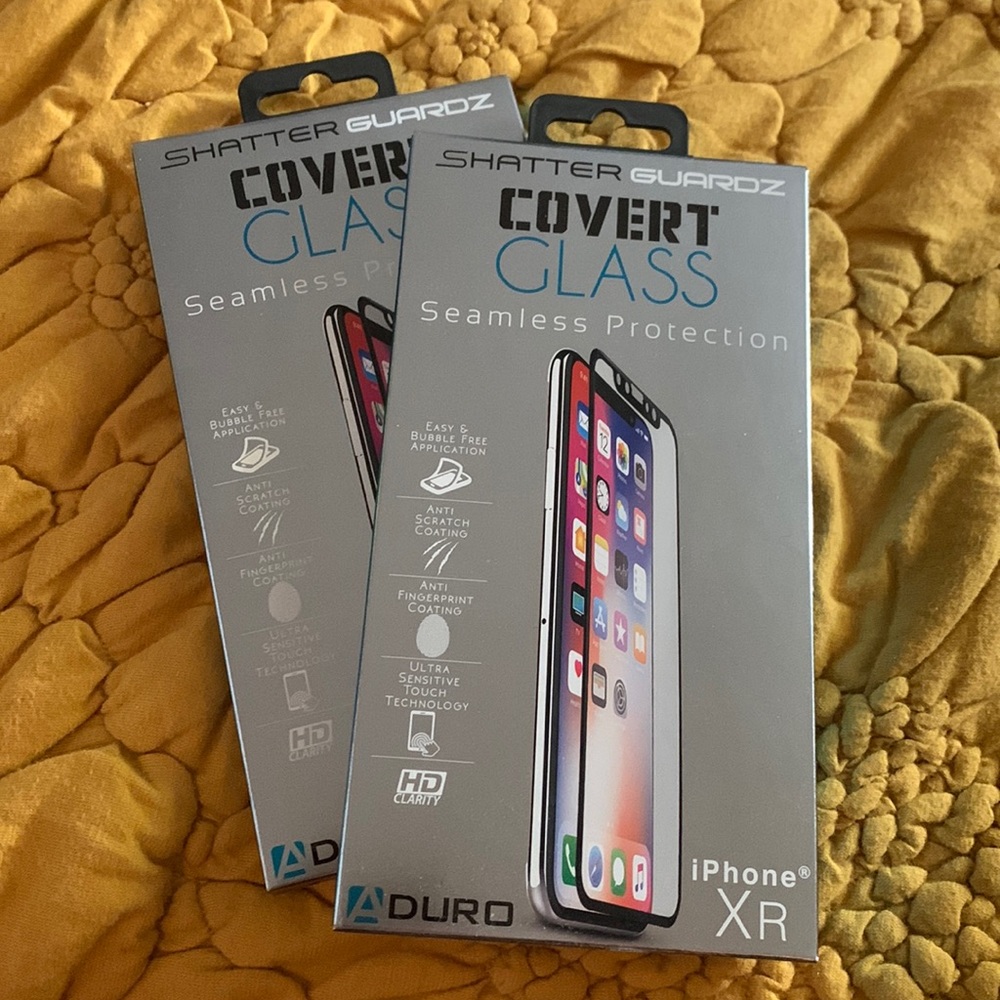 Aduro Shatter Guardz Covert Glass Screen Protector for iPhone XR